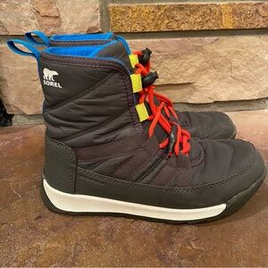 Sorel Kids Whitney Waterproof Puffer Lace-up Snow Boots - Size 2